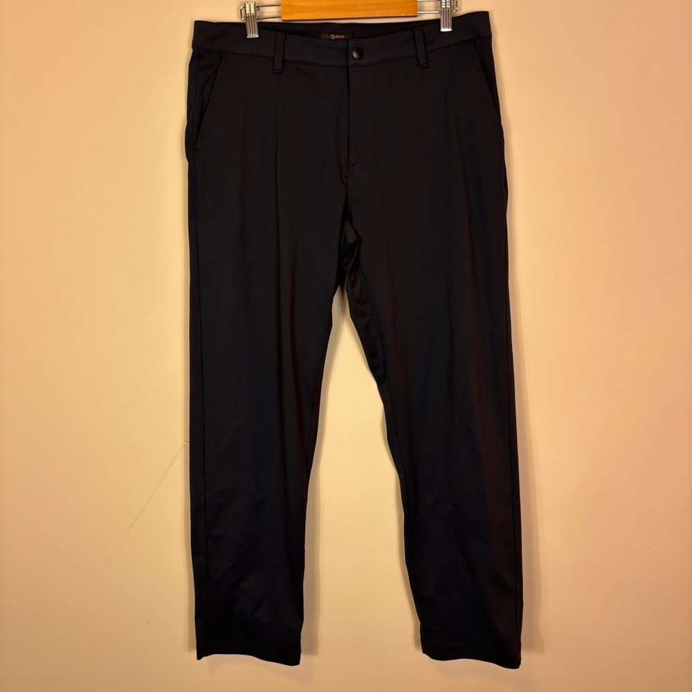 Quince Men's Elegant Black Golf Pants 34 x‎ 30”